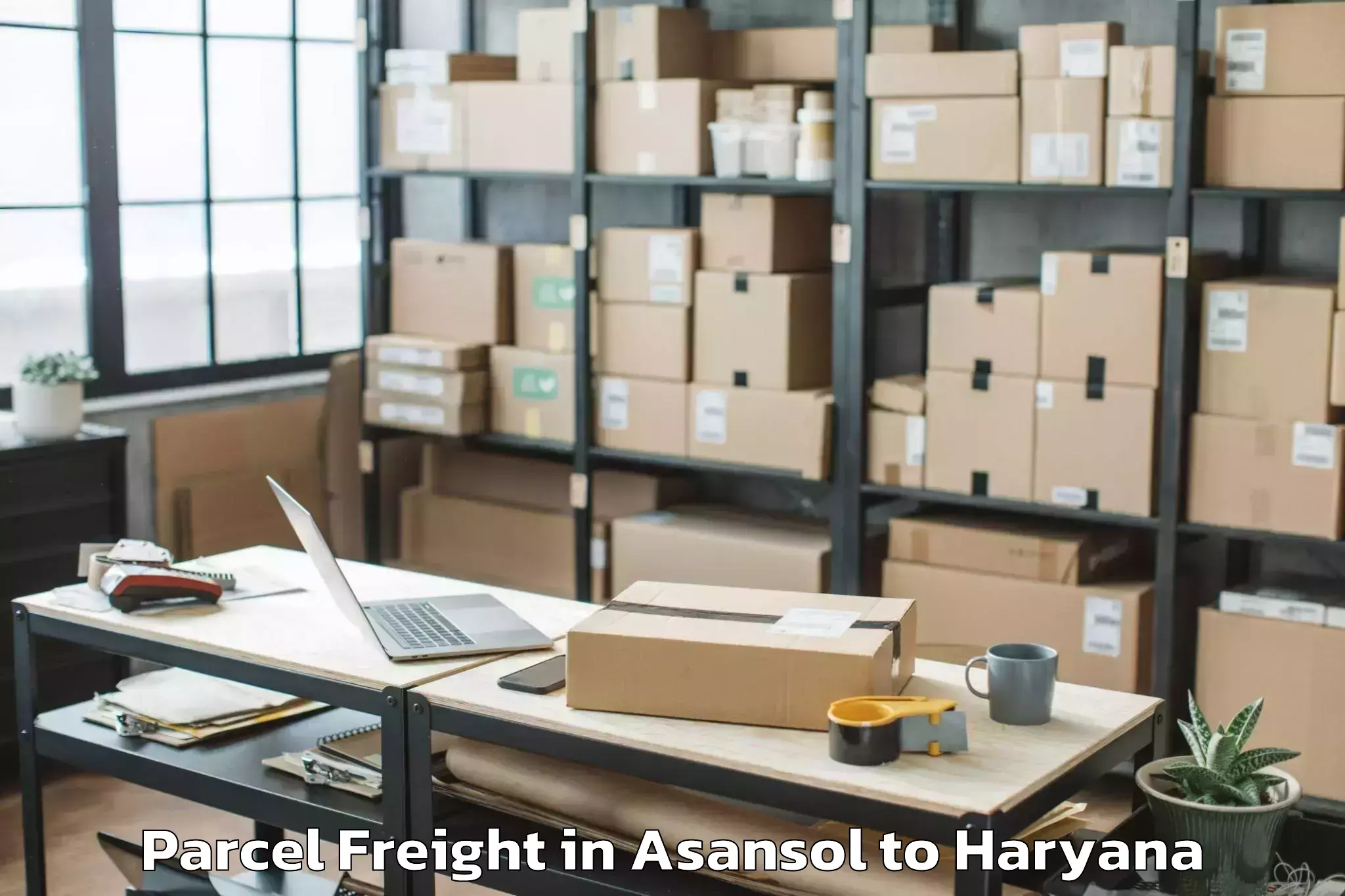 Book Your Asansol to Mahendragarh Parcel Freight Today